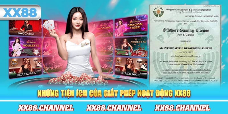 Các giấy chứng nhận mà XX88 sở hữu